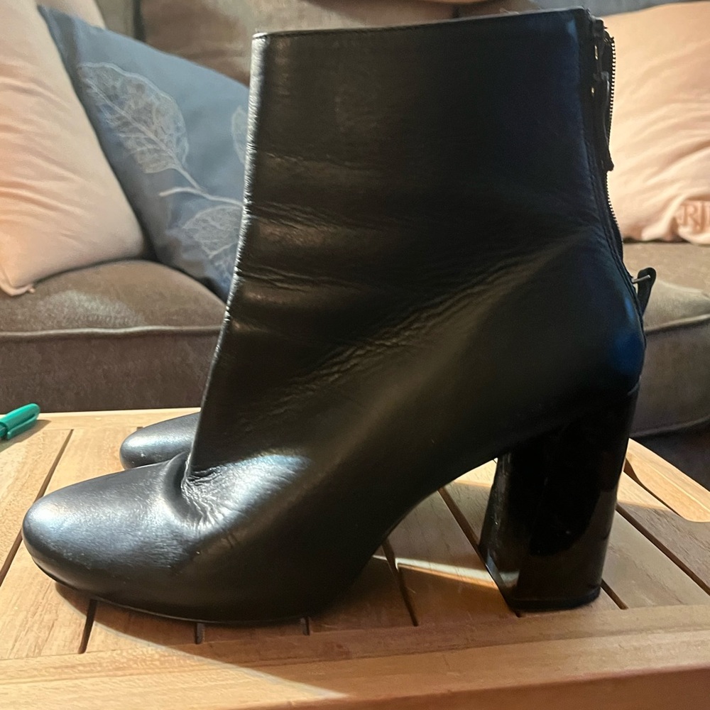 Black Leather Ankle Boots by Pure Navy - Nordstrom’s